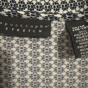 Apostrophe Black and White Dress